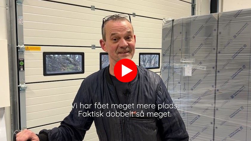 ”Hvad synes du om at arbejde på en spritny fabrik?”